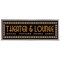 6" x 36" Theater Sign Framed Wall Art, Contemporary Home Theater Movie Décor, Glass Facing and Hanging Hardware Included
